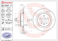 Brzdový kotouč BREMBO 08.D757.11