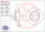 Brzdový kotouč BREMBO 08.7300.10 - IVECO