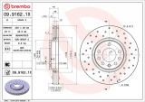 Brzdový kotouč BREMBO 09.9162.1X