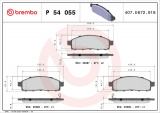 Sada brzdových destiček BREMBO P54055 - FIAT, MITSUBISHI