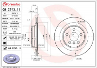 Brzdový kotouč BREMBO 09.C743.11