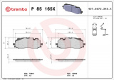 Sada brzdových destiček BREMBO P85165X - AUDI