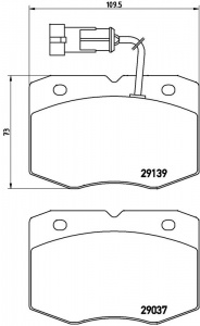 Sada brzdových destiček BREMBO PA6019 - IVECO