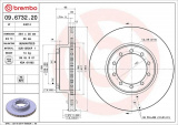 Brzdový kotouč BREMBO 09.6732.20 - RENAULT TRUCKS