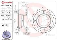 Brzdový kotouč BREMBO 09.A563.80