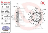 Brzdový kotouč BREMBO 09.B085.13 - ABARTH