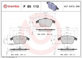 Sada brzdových destiček BREMBO P85113