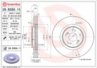 Brzdový kotouč BREMBO 09.B269.10 - HONDA Brzdový kotouč BREMBO 09.B269.10 - HONDA