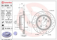 Brzdový kotouč BREMBO 09.B338.1X