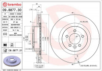Brzdový kotouč BREMBO 09.8877.31
