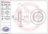 Brzdový kotouč BREMBO 08.5164.24 - FORD