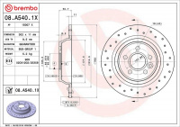 Brzdový kotouč BREMBO 08.A540.1X