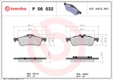 Sada brzdových destiček BREMBO P06032