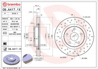 Brzdový kotouč BREMBO 09.A417.1X