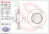 Brzdový kotouč BREMBO 09.8633.11 - VOLVO