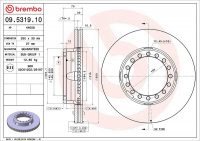 Brzdový kotouč BREMBO 09.5319.10
