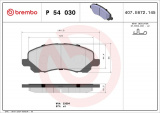Sada brzdových destiček BREMBO P54030