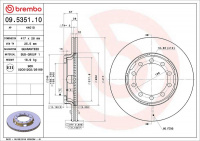 Brzdový kotouč BREMBO 09.5351.10