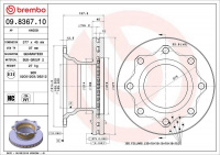 Brzdový kotouč BREMBO 09.8367.10