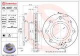 Brzdový kotouč BREMBO 09.8367.10