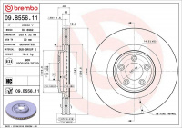 Brzdový kotouč BREMBO 09.B556.11 - JAGUAR