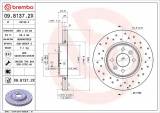 Brzdový kotouč BREMBO 09.8137.2X