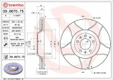 Brzdový kotouč BREMBO 09.8670.75
