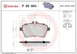 Sada brzdových destiček BREMBO P50054 - MERCEDES-BENZ