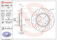 Brzdový kotouč BREMBO 08.A759.1X