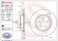 Brzdový kotouč BREMBO 09.A404.10