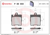 Sada brzdových destiček BREMBO P50033 - MERCEDES-BENZ
