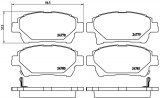 Sada brzdových destiček BREMBO P83097 - TOYOTA