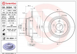 Brzdový kotouč BREMBO 08.9584.11