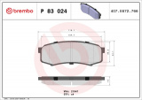 Sada brzdových destiček BREMBO P83024 - TOYOTA