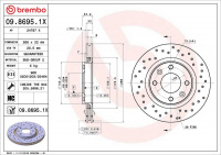 Brzdový kotouč BREMBO 09.8695.1X