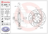 Brzdový kotouč BREMBO 09.8695.1X