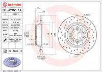Brzdový kotouč BREMBO 08.A202.1X