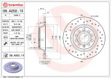 Brzdový kotouč BREMBO 08.A202.1X