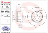 Brzdový kotouč BREMBO 08.9759.20 - IVECO