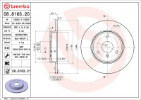 Brzdový kotouč BREMBO 08.8163.21