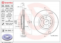 Brzdový kotouč BREMBO 09.C545.11 - NISSAN, RENAULT