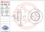 Brzdový kotouč BREMBO 08.A356.10