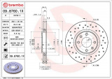 Brzdový kotouč BREMBO 09.8760.1X