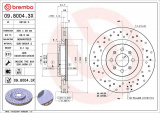 Brzdový kotouč BREMBO 09.8004.3X