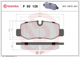 Sada brzdových destiček BREMBO P50126 - MERCEDES-BENZ