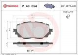 Sada brzdových destiček BREMBO P49054 - FIAT, MAZDA