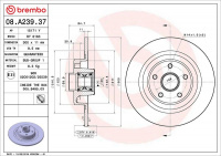 Brzdový kotouč BREMBO 08.A239.37