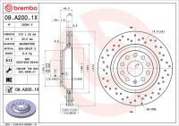 Brzdový kotouč BREMBO 09.A200.1X