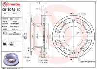 Brzdový kotouč BREMBO 09.B072.10