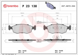 Sada brzdových destiček BREMBO P23138